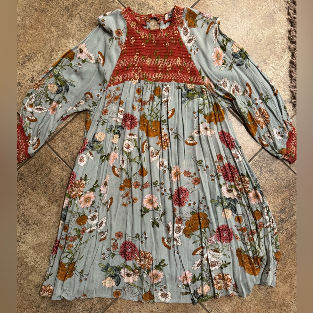 Floral Umgee Long Sleeve Dress